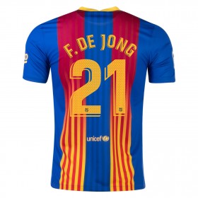 Camisolas de futebol FC Barcelona Frenkie de Jong 21 El Clasico Equipamento 2021 Manga Curta
